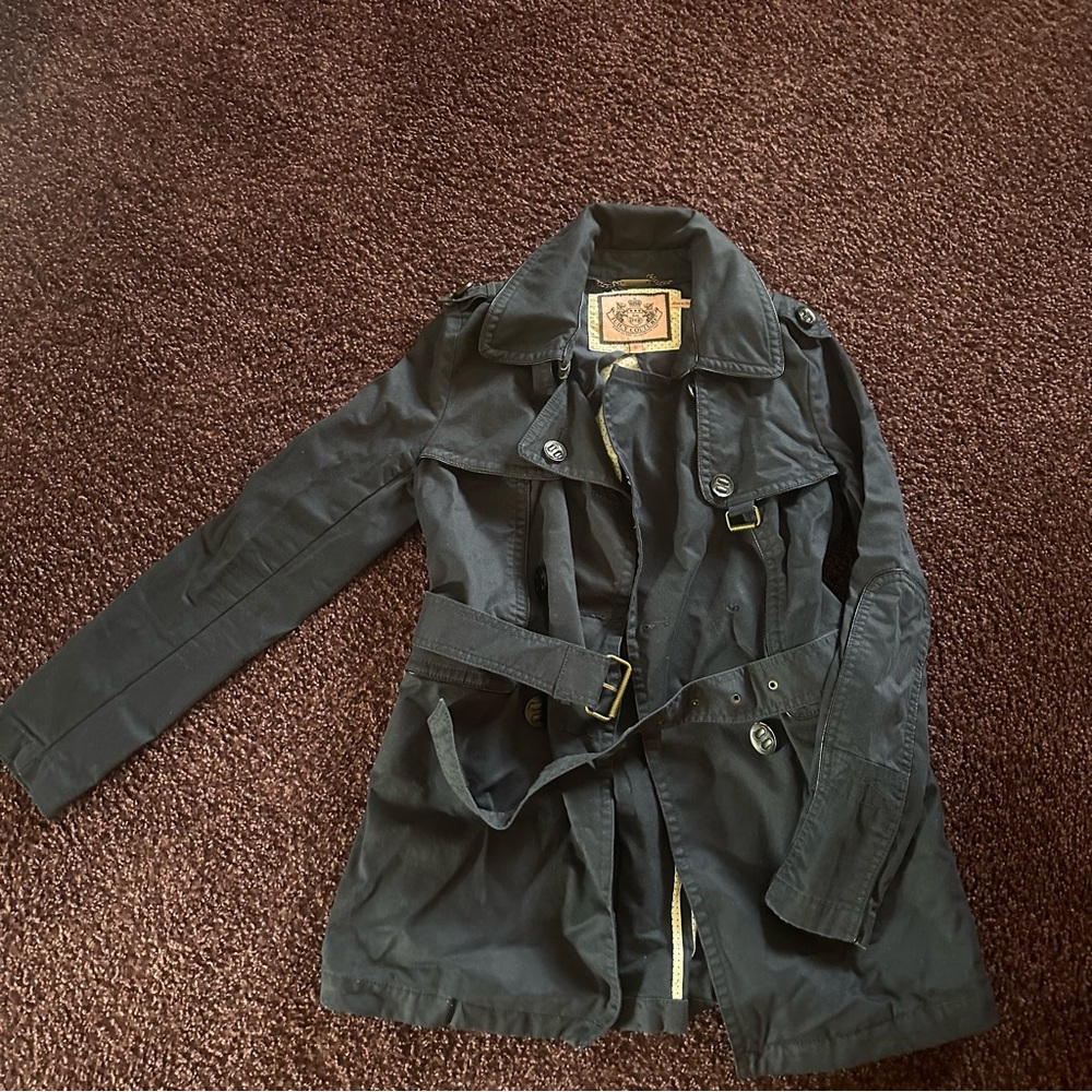 Juicy Couture Navy Blue Pea Coat